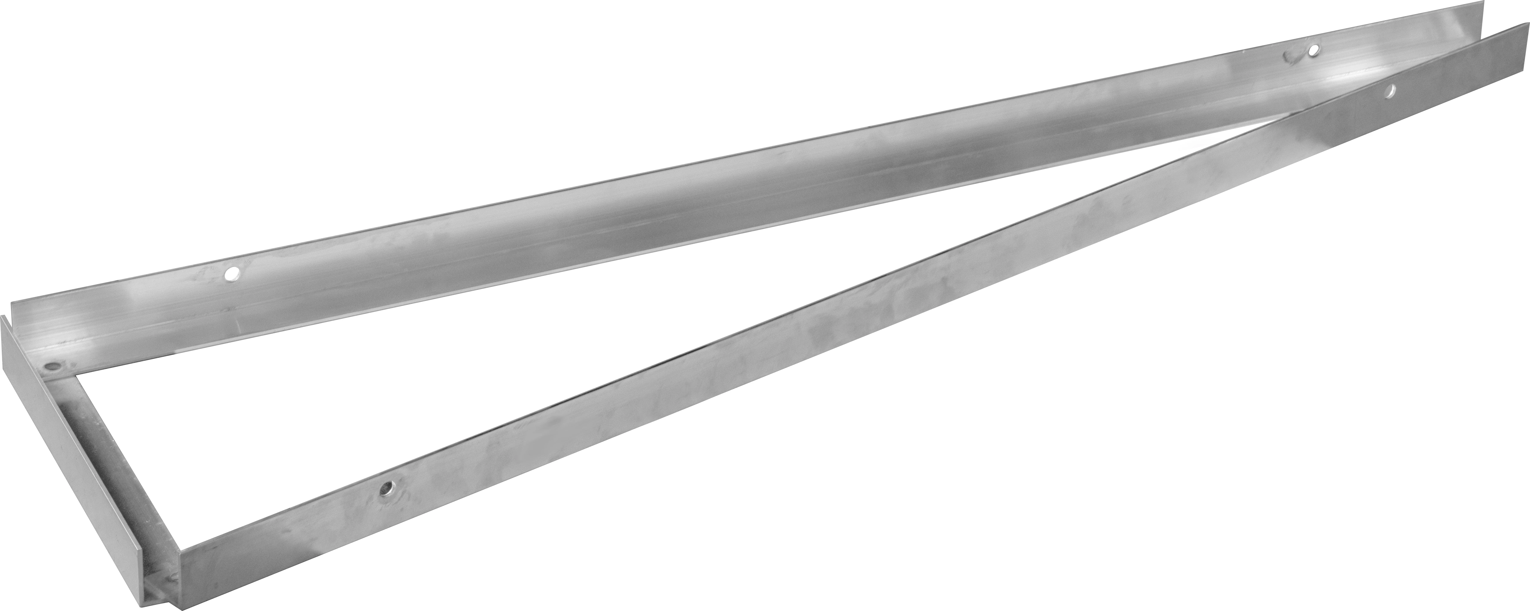 Trójkąt aluminiowy 30 stopni poziomy ze śrubami mały