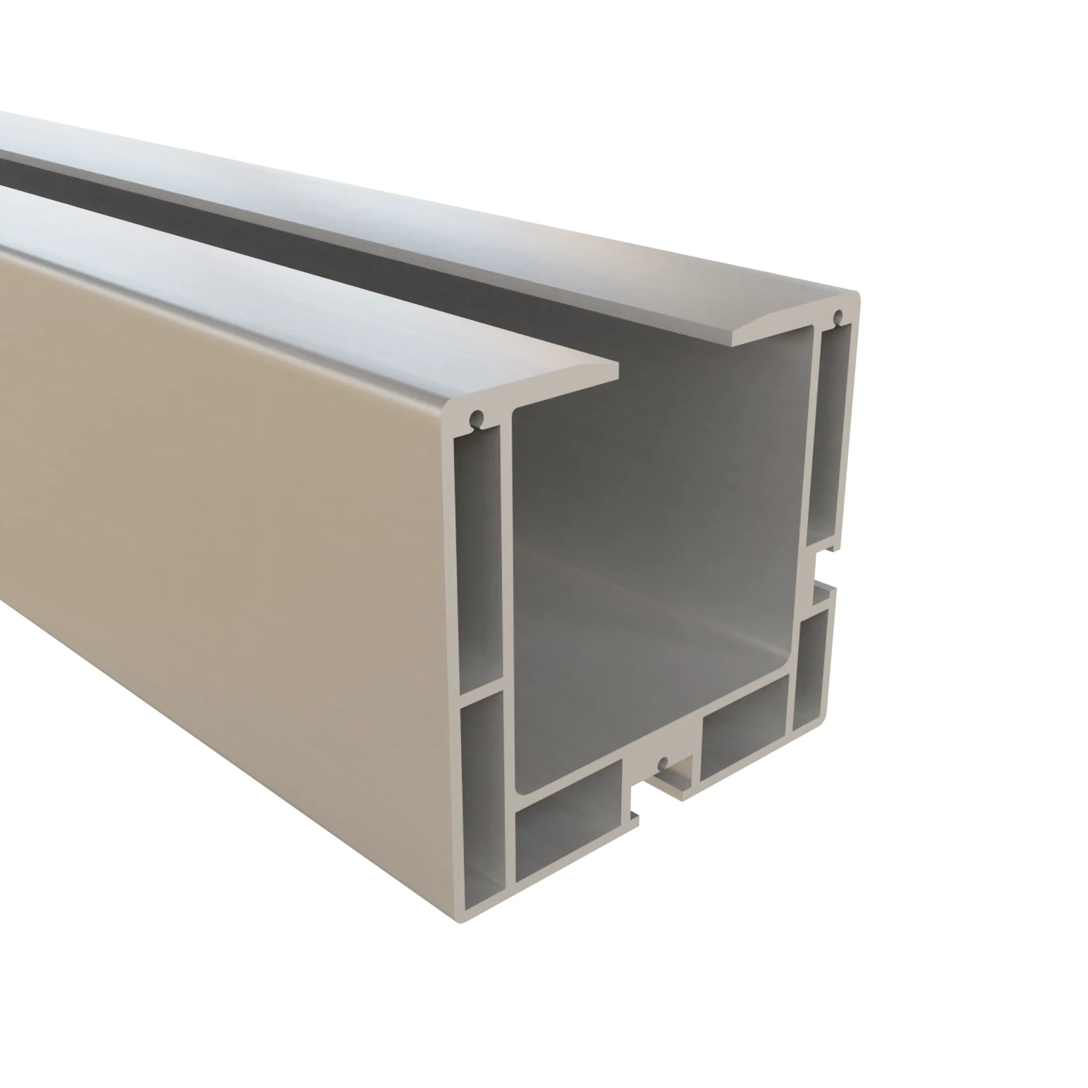 Profil aluminiowy bramowy jezdny szyna dolna 7 mb