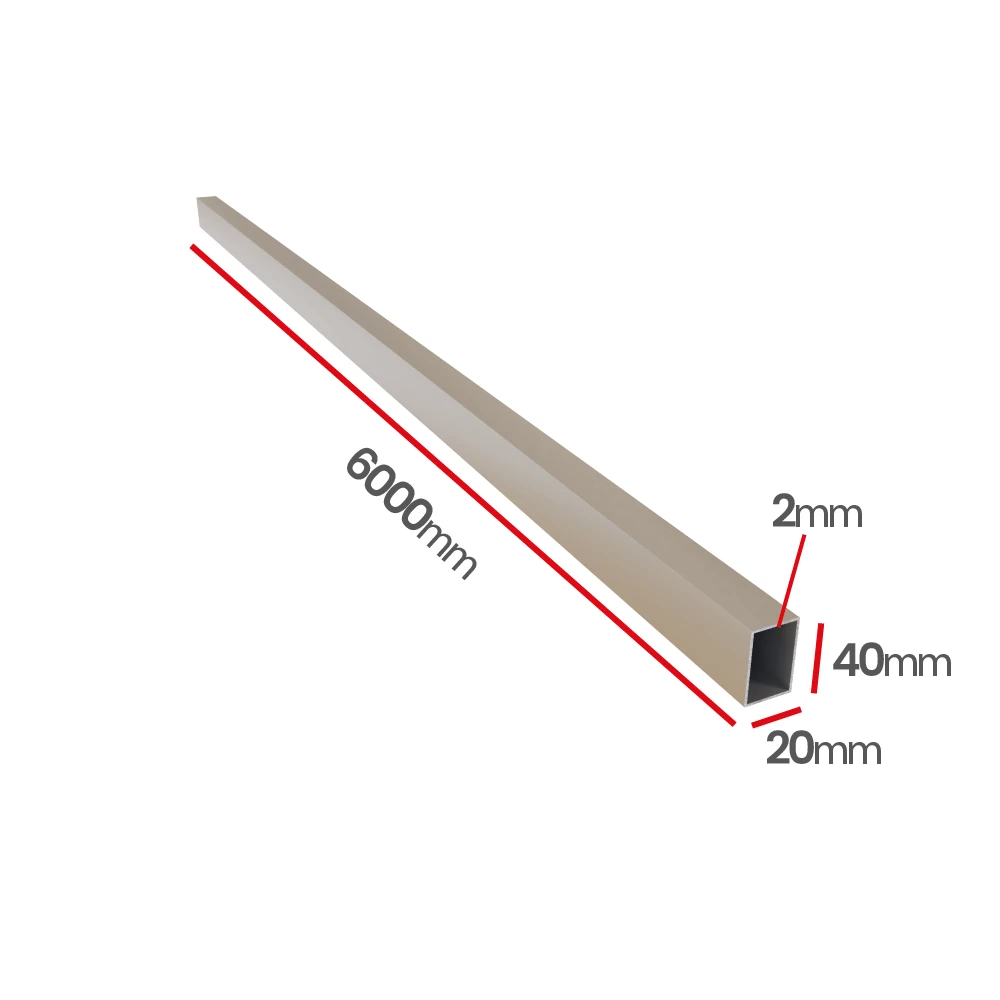 Profil aluminiowy 40x20x2,0   6060 T66