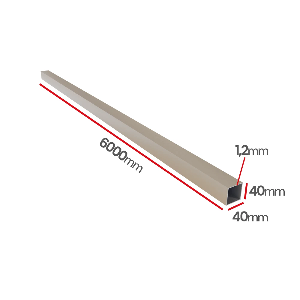 Profil aluminiowy 40x40x1,2  6060 T66