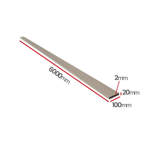 Profil aluminiowy 100x20x2,0 6060 T66 - hurtownia Ulamex