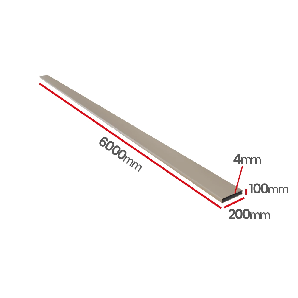 Profil aluminiowy 200x100x4,0   6060 T66