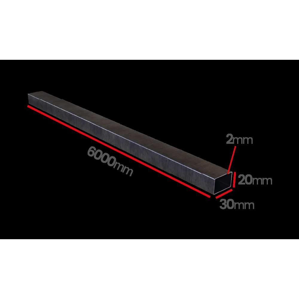 Profil stalowy zamknięty 30x20x2