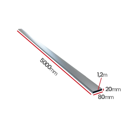 Profil ocynk 80x20x1,2X5000 nienapylony - hurtownia Ulamex