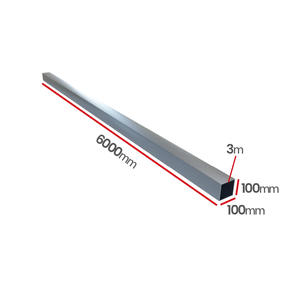 Profil ocynk. 100x100x3,0X6000   napylony