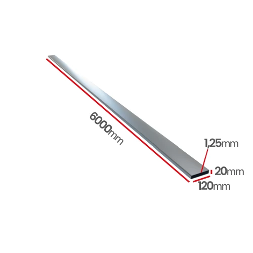Profil ocynkowany zamknięty 120x20x1,25X6000 szew napylony - hurtownia Ulamex