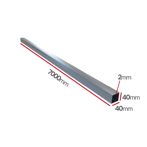 Profil ocynkowany zamknięty 40x40x2,0x7000 szew napylony - hurtownia Ulamex