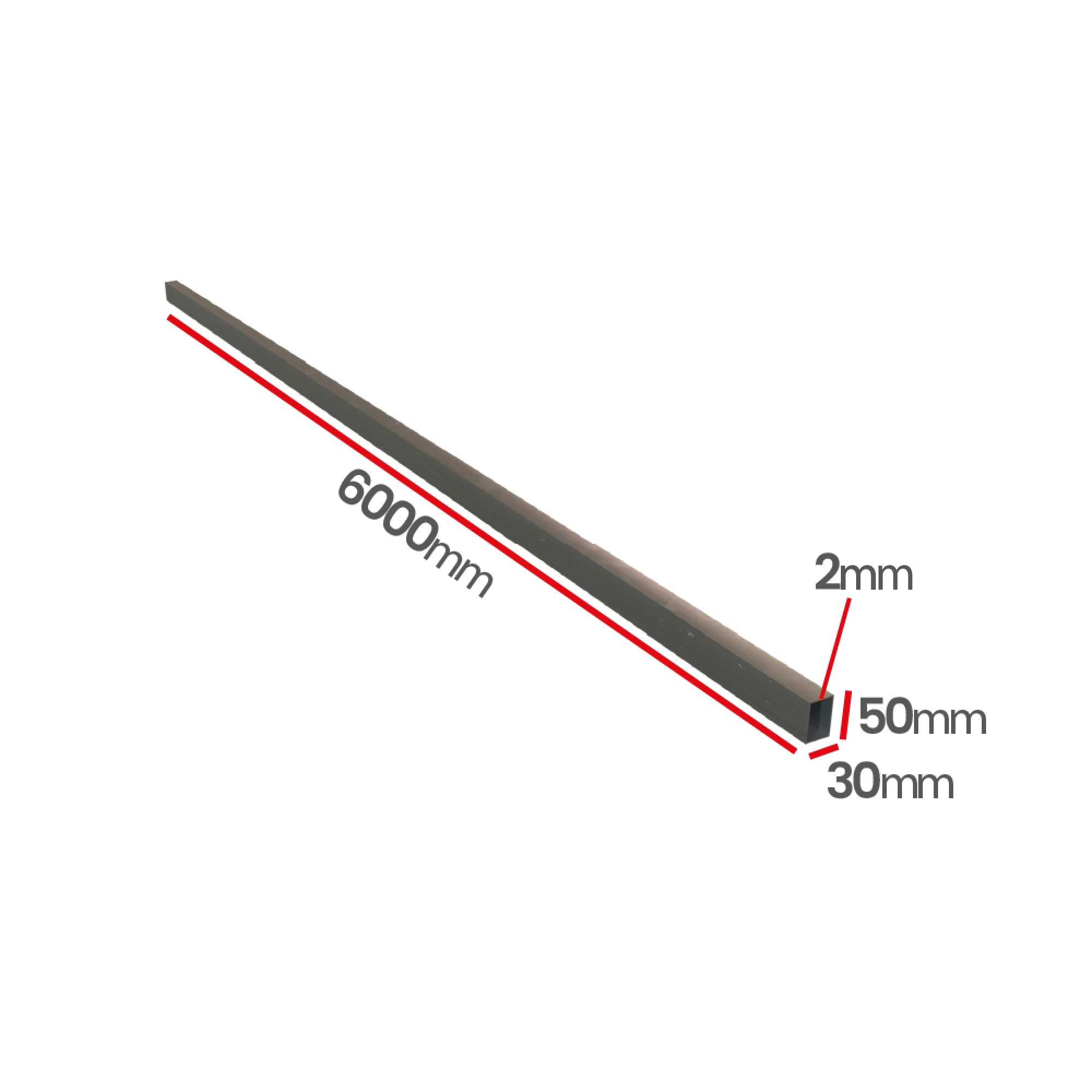 Profil kwasoodporny 0H18N9  50x30x2,0 mm poler