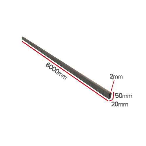 Profil kwasoodporny 0H18N9 50x20x2,0 mm szlif - hurtownia Ulamex