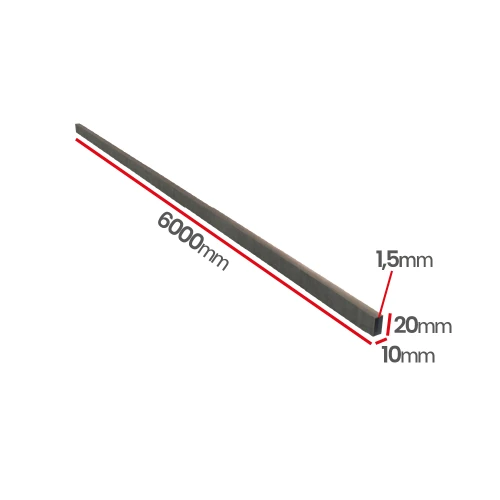 Profil kwasoodporny 20x10x1,5   0H18N9    poler - hurtownia Ulamex