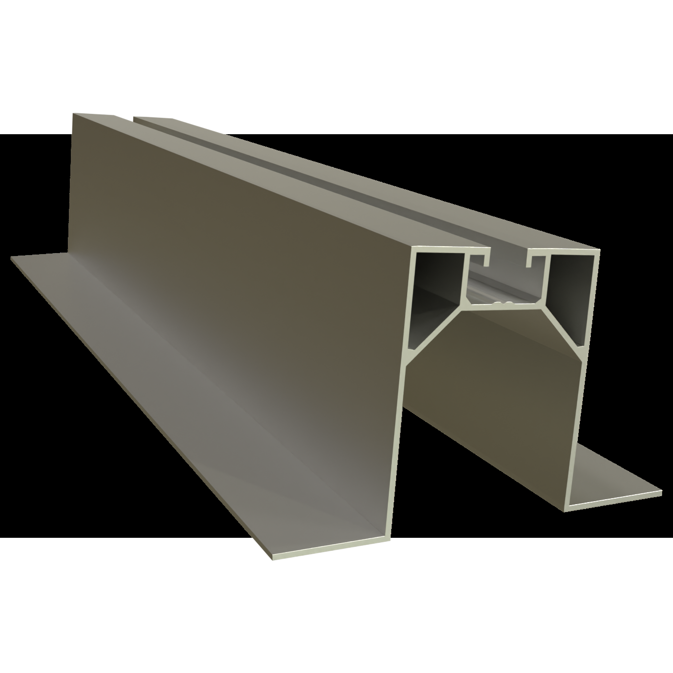 Profil aluminiowy trapezowy pochylony 330 mm