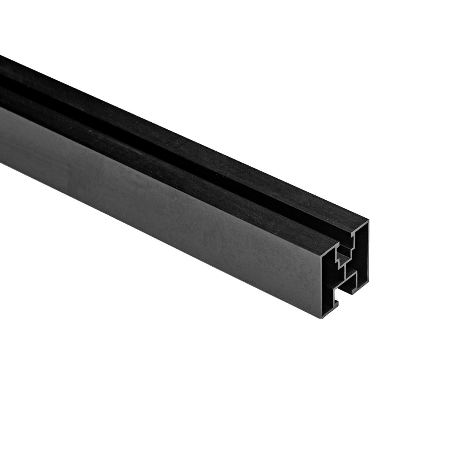  Profil aluminiowy PV 40x40 sześciokątny do fotowoltaiki anoda czarna