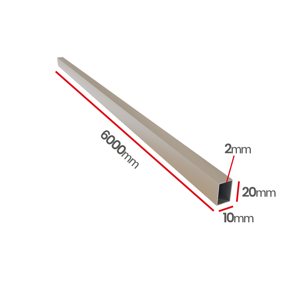 Profil aluminiowy 20x10x2,0   6060 T66