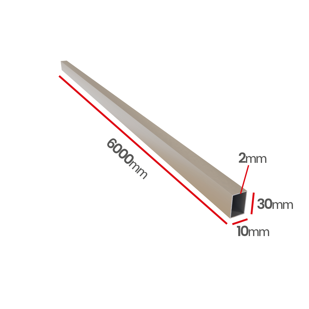 Profil aluminiowy 30x10x2,0   6060 T66 | Ulamex