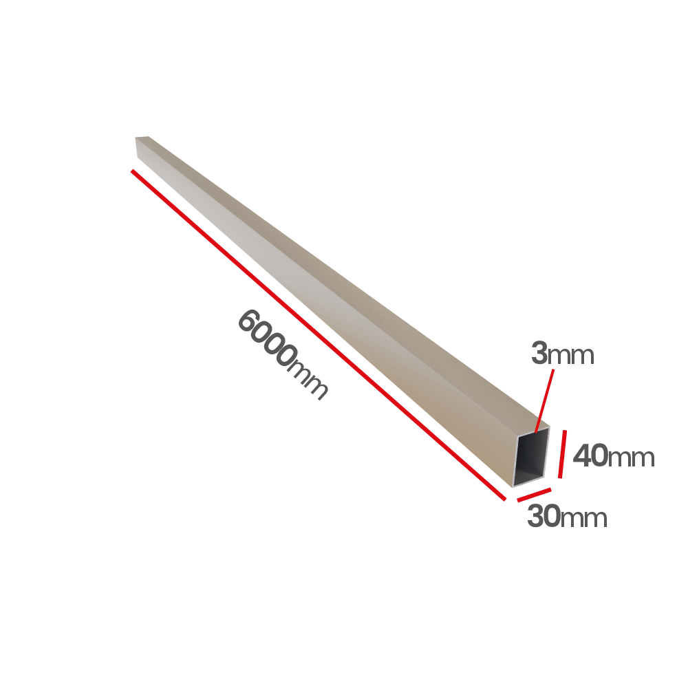 Profil aluminiowy 40x30x3,0   6060 T66