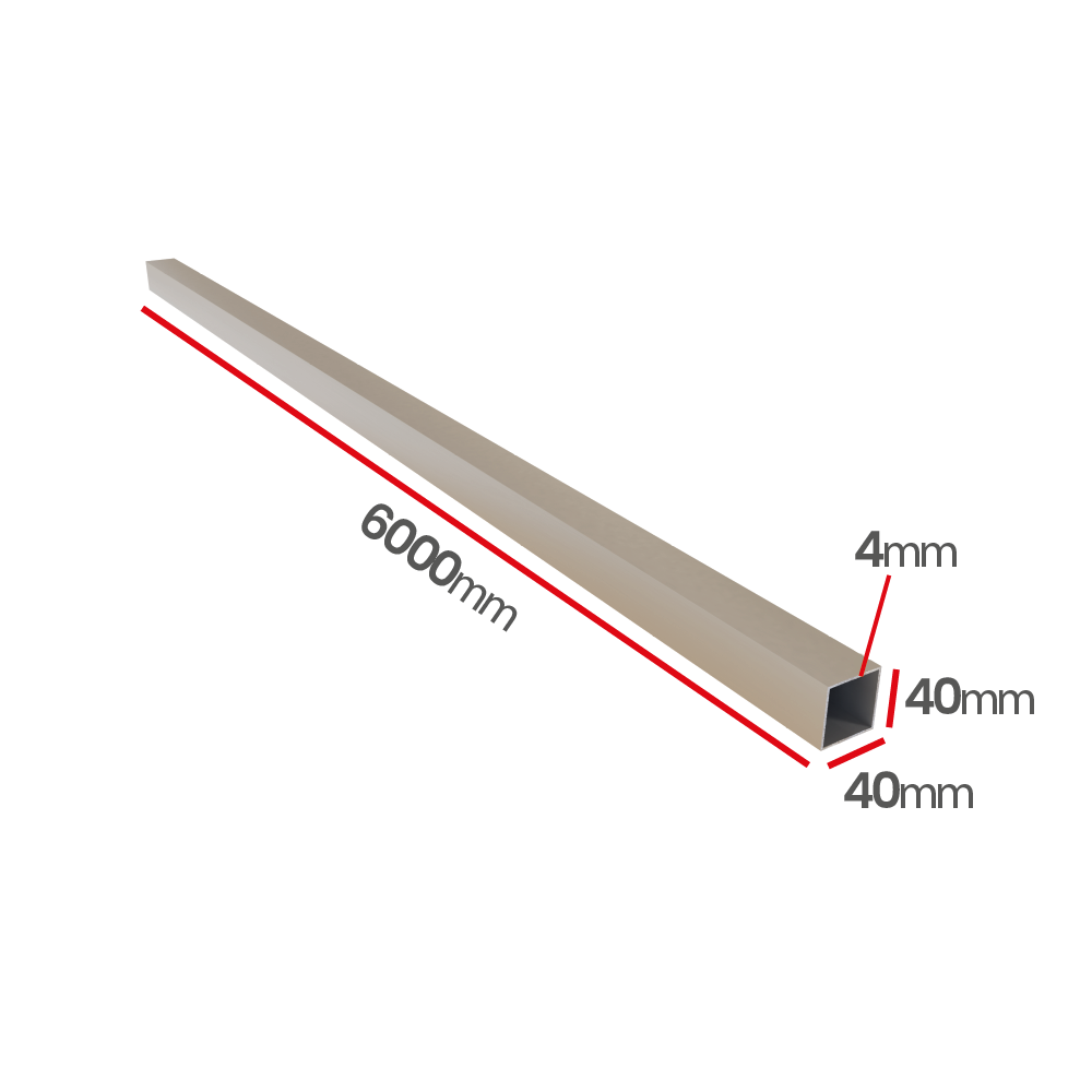 Profil aluminiowy 40x40x4,0   6060 T66