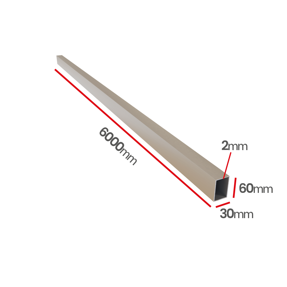 Profil aluminiowy 60x30x2   6060 T66