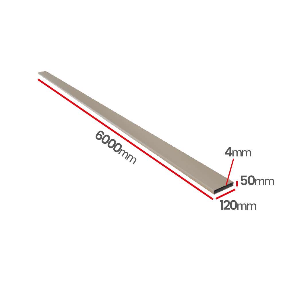 Profil aluminiowy 120x50x4,0    6060 T66