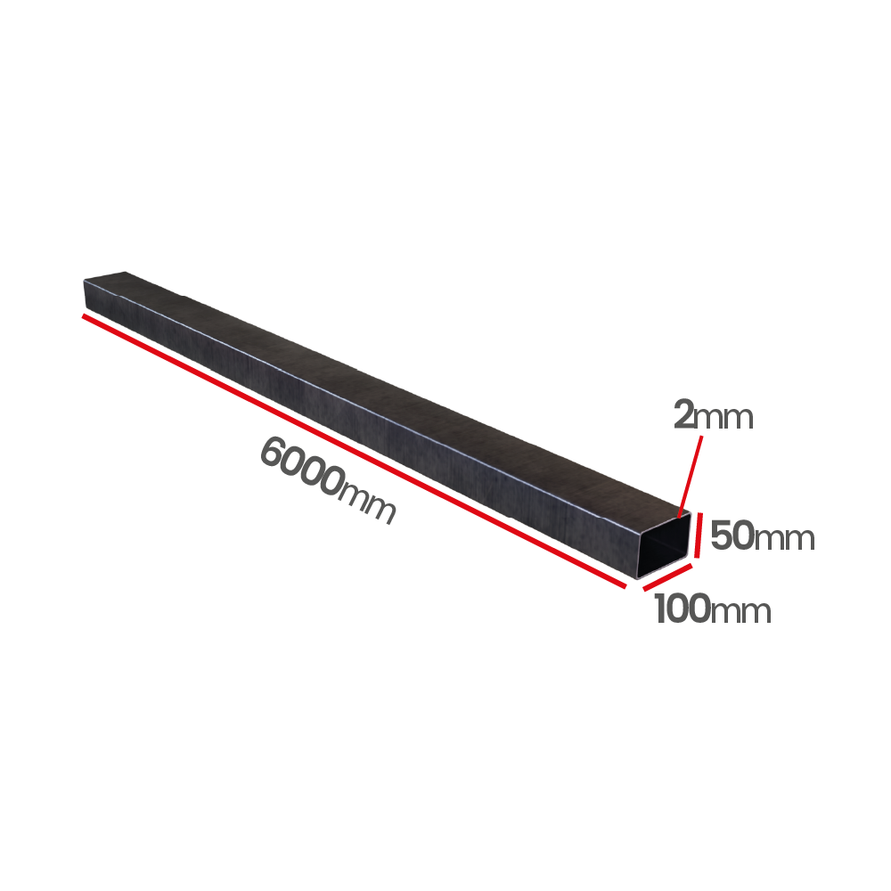 Profil stalowy zamknięty 100x50x2