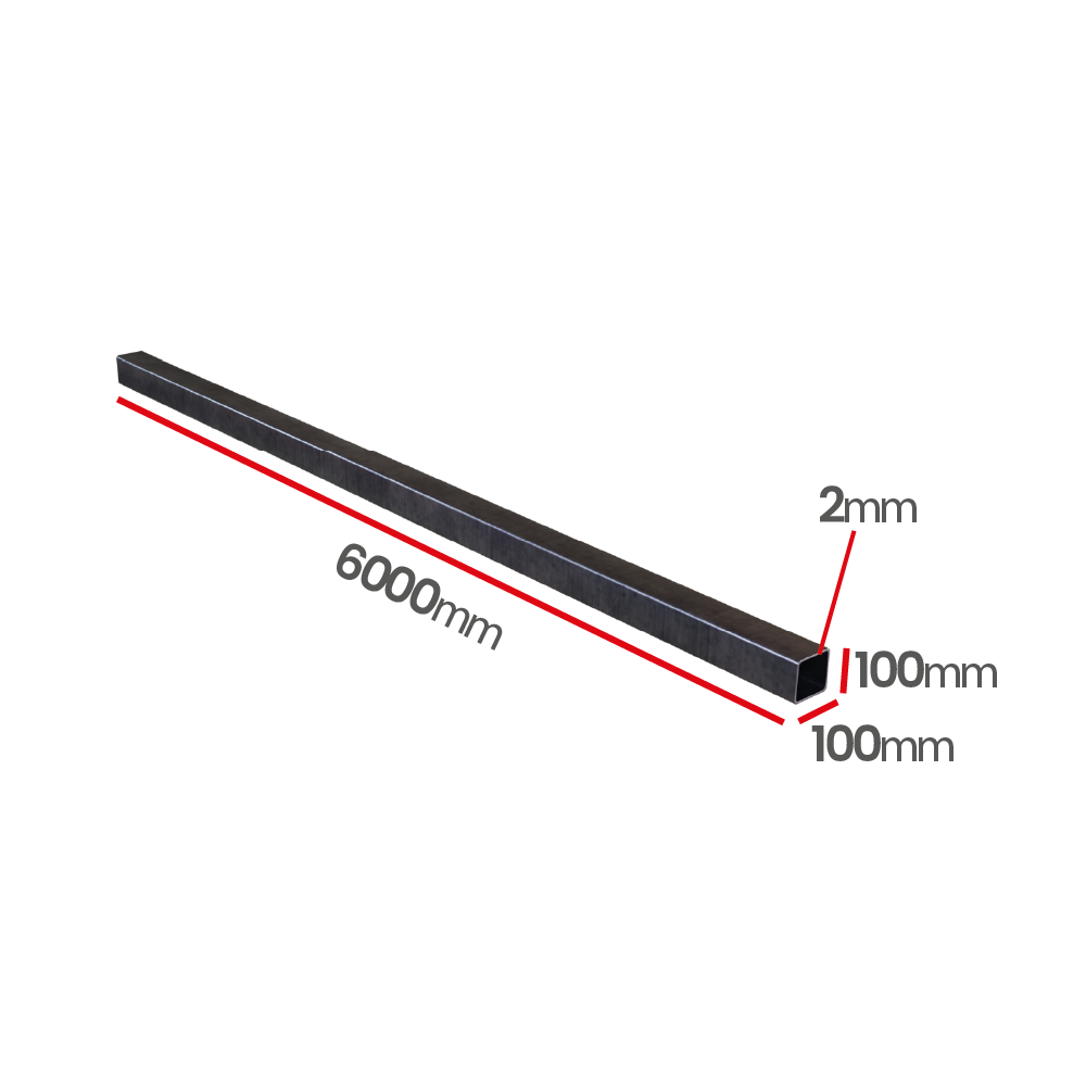 Profil stalowy zamknięty 100x100x2