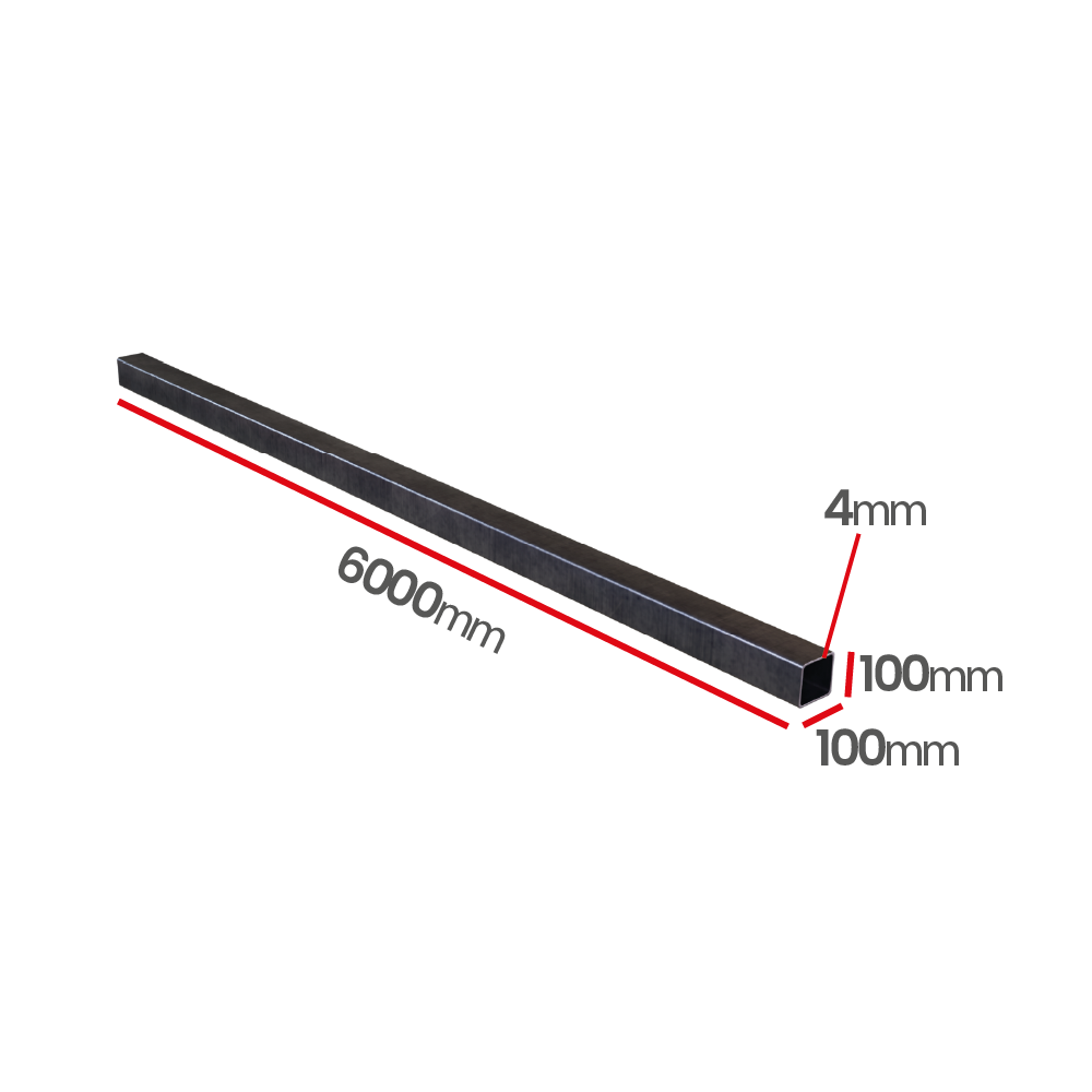 Profil stalowy zamknięty 100x100x4