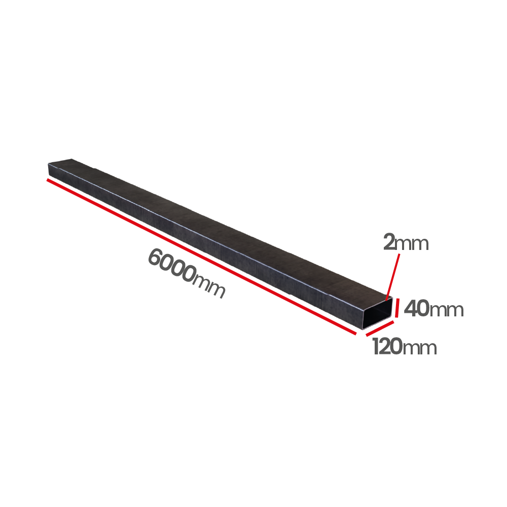 Profil stalowy zamknięty 120x40x2