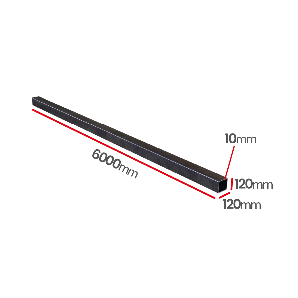 Profil stalowy zamknięty 120x120x10 S355