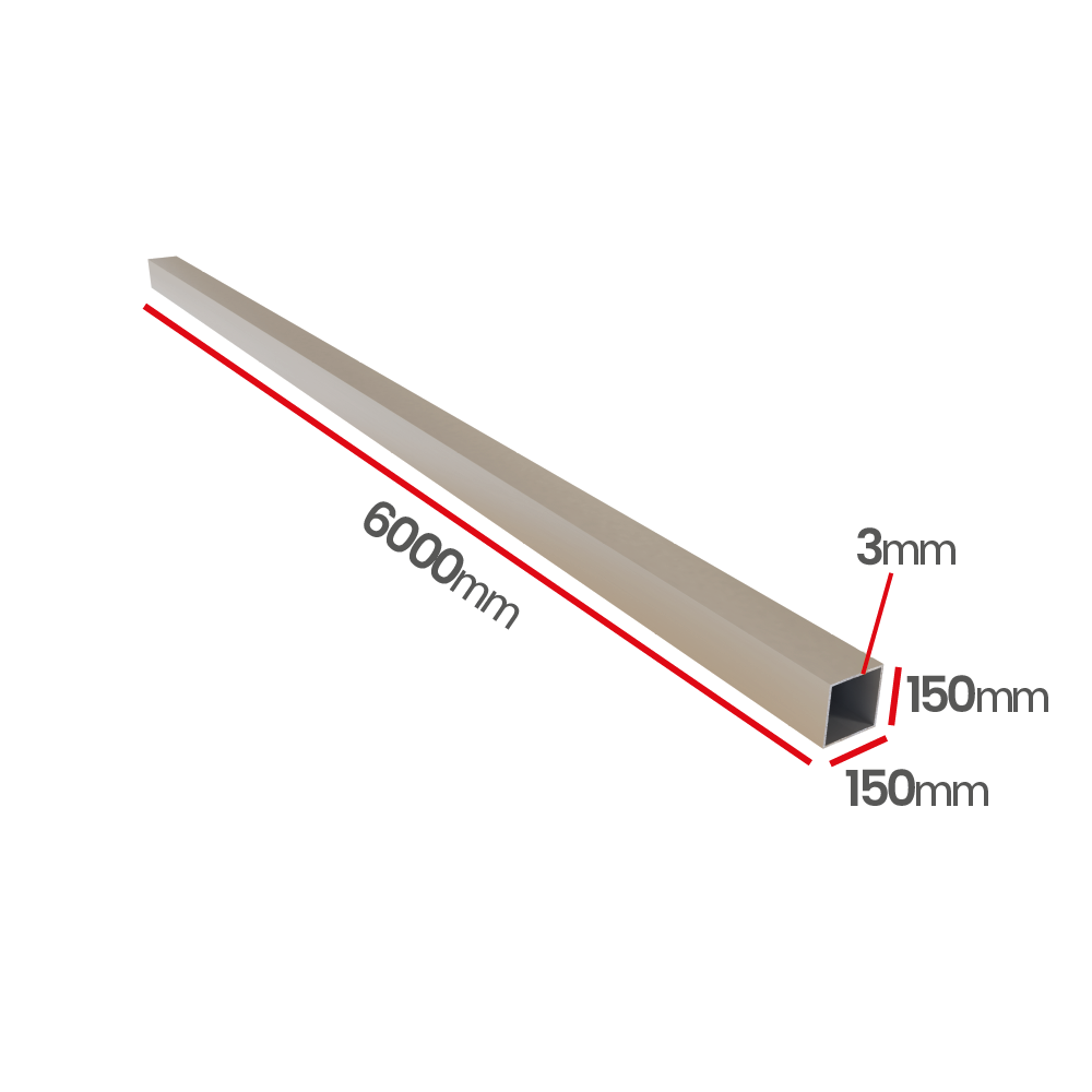 Profil aluminiowy 150x150x3  6060 T66