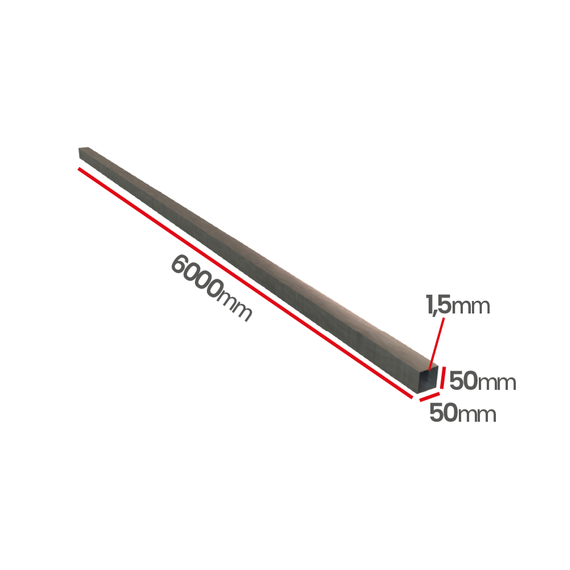 Profil kwasoodporny  0H18N9  50x50x1,5