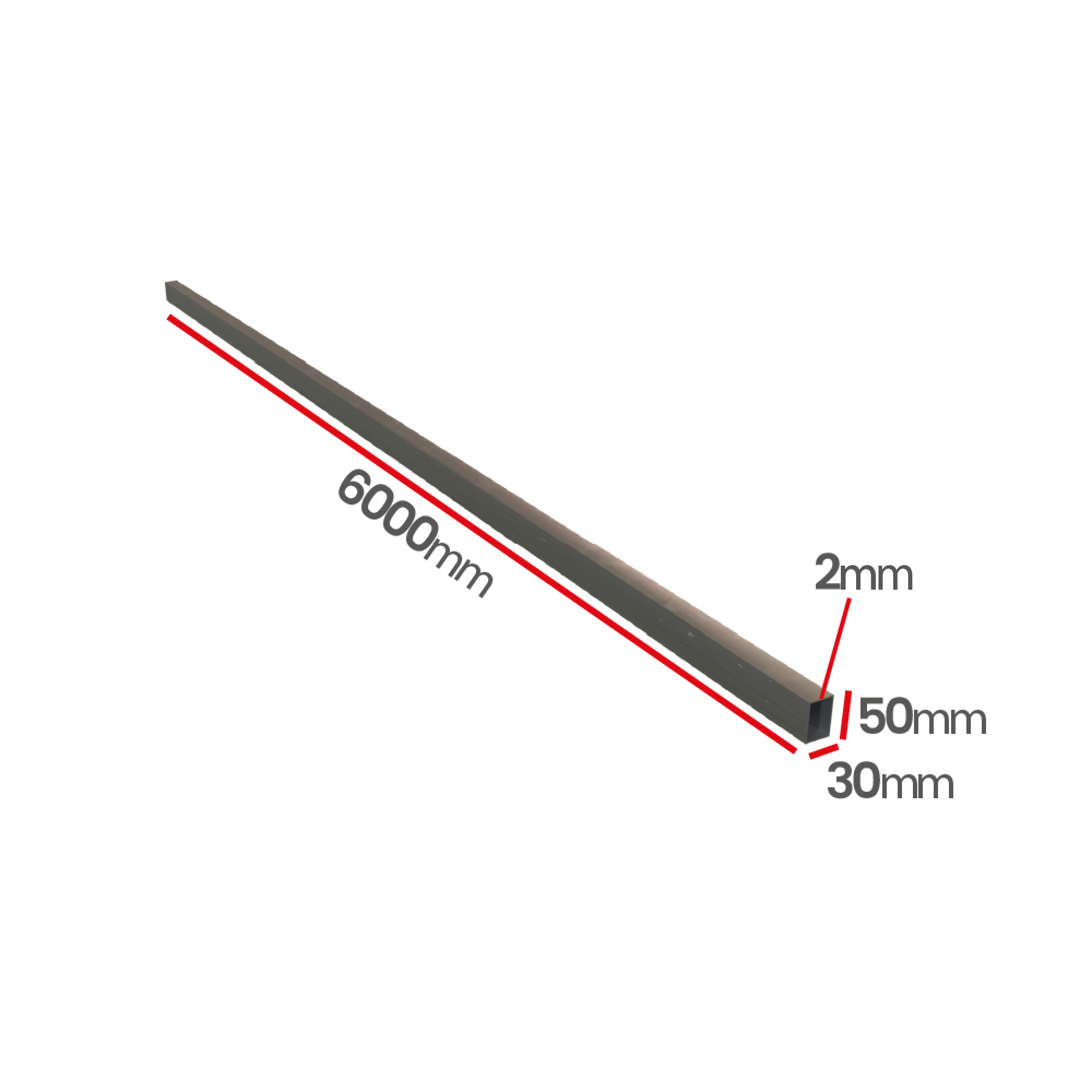 Profil kwasoodporny 0H18N9  50x30x2,0 mm poler