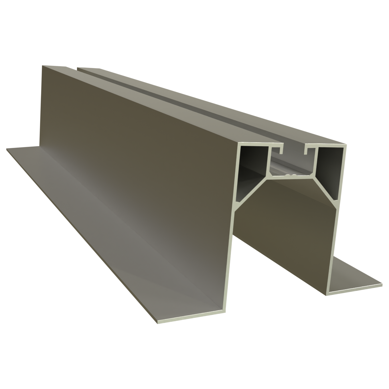 Profil aluminiowy trapezowy pochylony 6,21 m