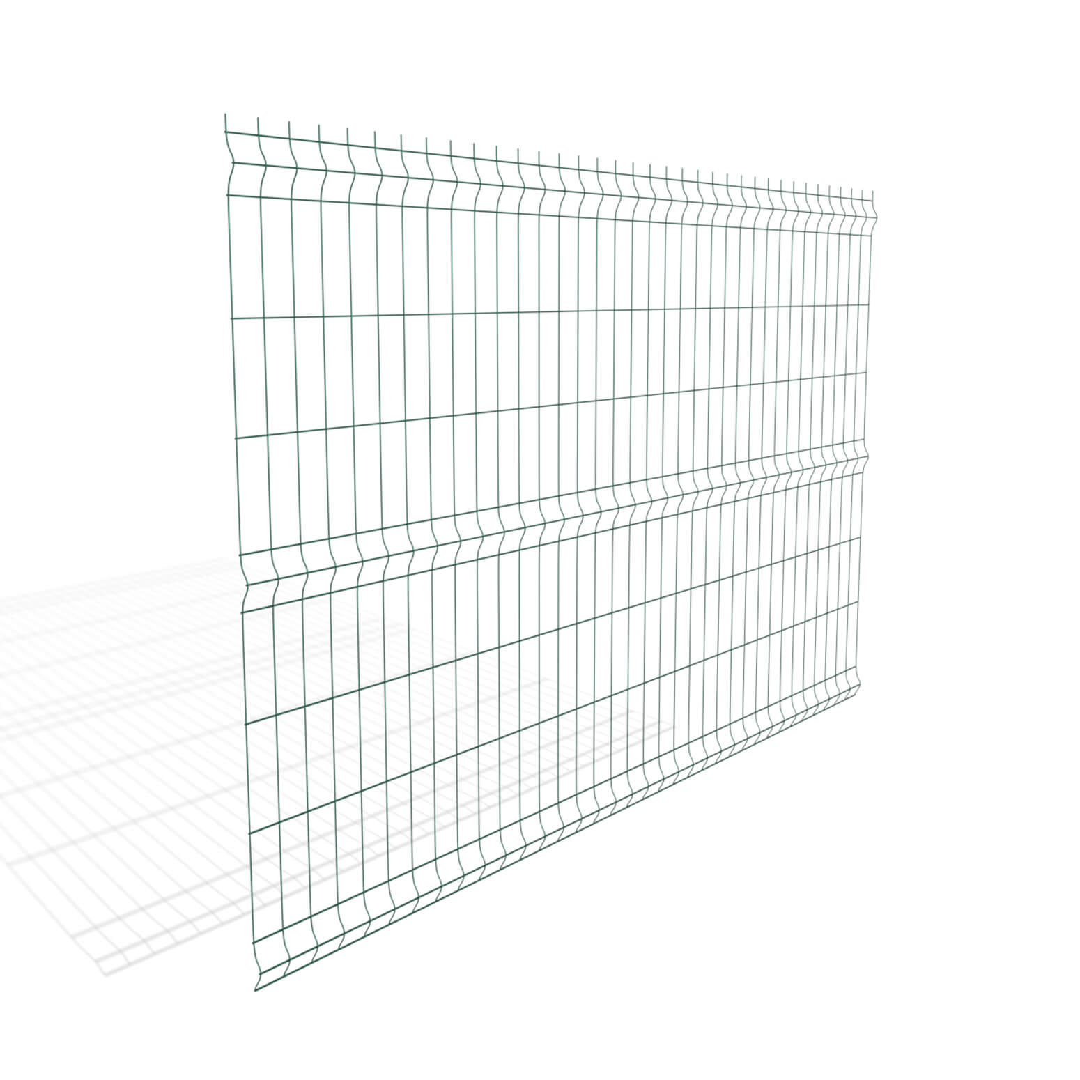 Panel ogrodzeniowy zielony fi 5 mm 1230x2500 mm
